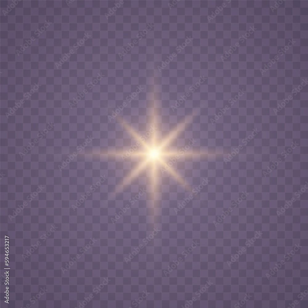 Golden sequins. Christmas Star. Beautiful light on the translucent. Vector glitter on transparent background. Gold shining glowing lights effect. Yellow stars and explosion. Realistic sun rays. Golden sequins. Christmas Star. Beautiful light on the translucent. Vector glitter on transparent background. Gold shining glowing lights effect. Yellow stars and explosion. Realistic sun rays.