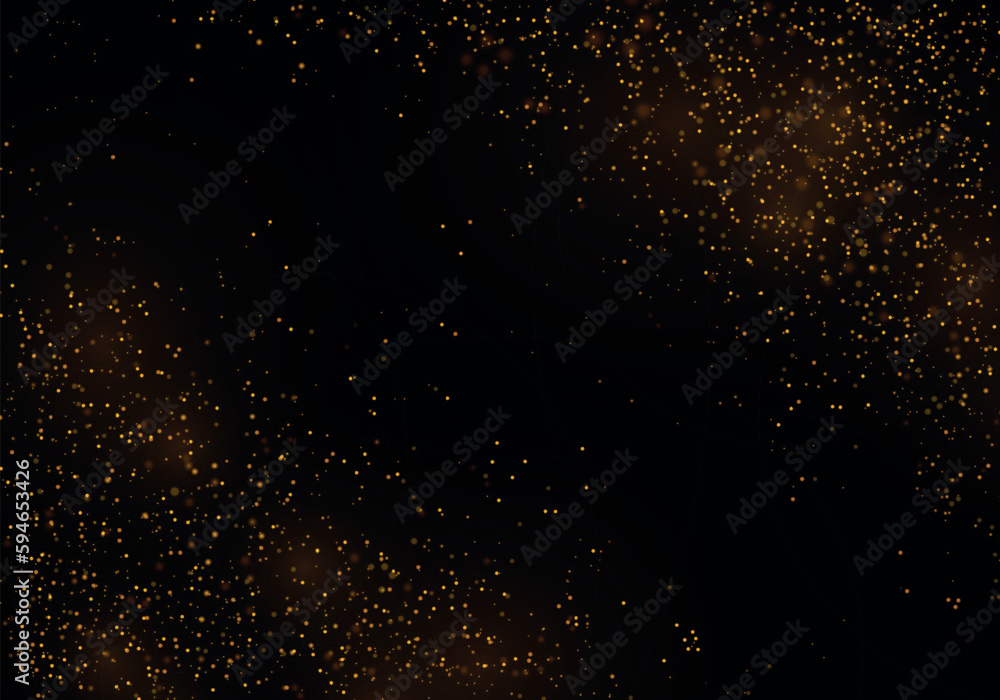 Golden dust light png. Yellow dust sparks and gold stars shine with special light. Christmas glowing light bokeh confetti and sparkle overlay texture for your design. Vector illustration. Golden dust light png. Yellow dust sparks and gold stars shine with special light. Christmas glowing light bokeh confetti and sparkle overlay texture for your design. Vector illustration.