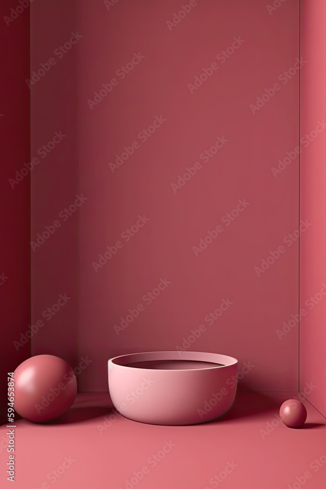 Empty podium background, mock up placement display, blank beauty stand cosmetic product fashion advertising, minimal luxury pedestal stage mockup showcase scene platform, ai generative illustration. Empty podium background, mock up placement display, blank beauty stand cosmetic product fashion advertising, minimal luxury pedestal stage mockup showcase scene platform, ai generative illustration.
