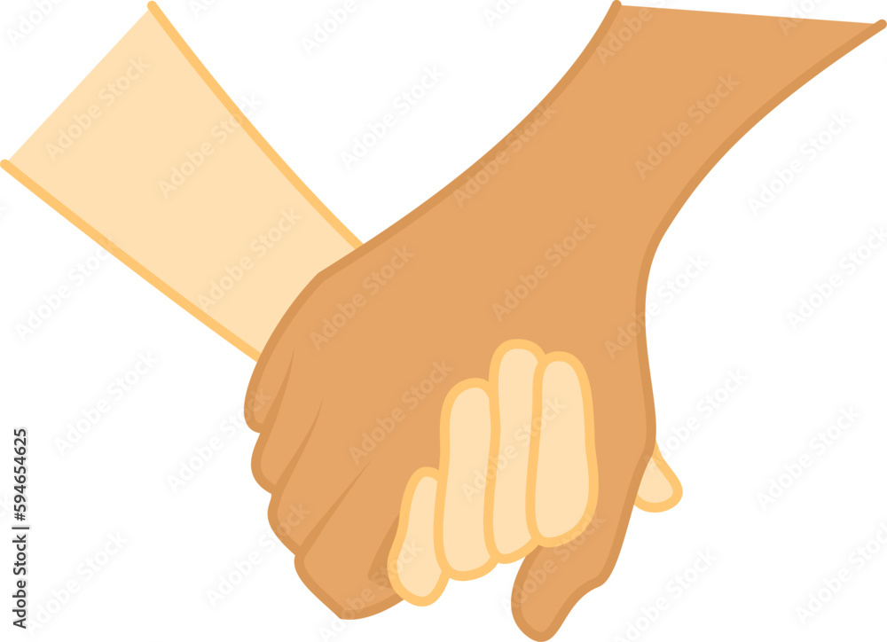 People holding hands concept, vector illustration People holding hands concept, vector illustration