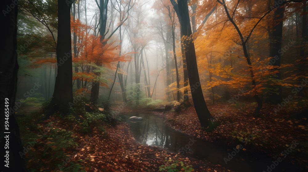 Fototapeta premium autumn in the forest