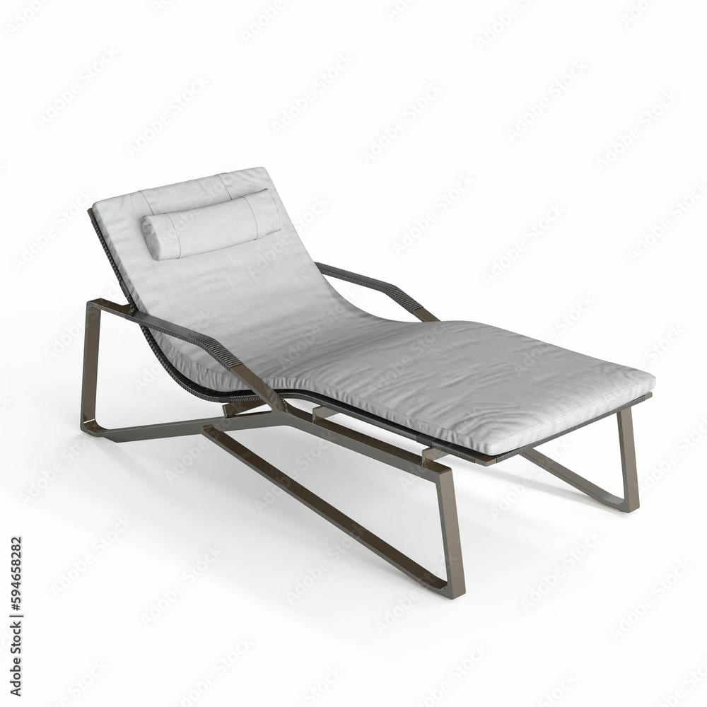 the contemporary chaise lounger, 3d rendering the contemporary chaise lounger, 3d rendering