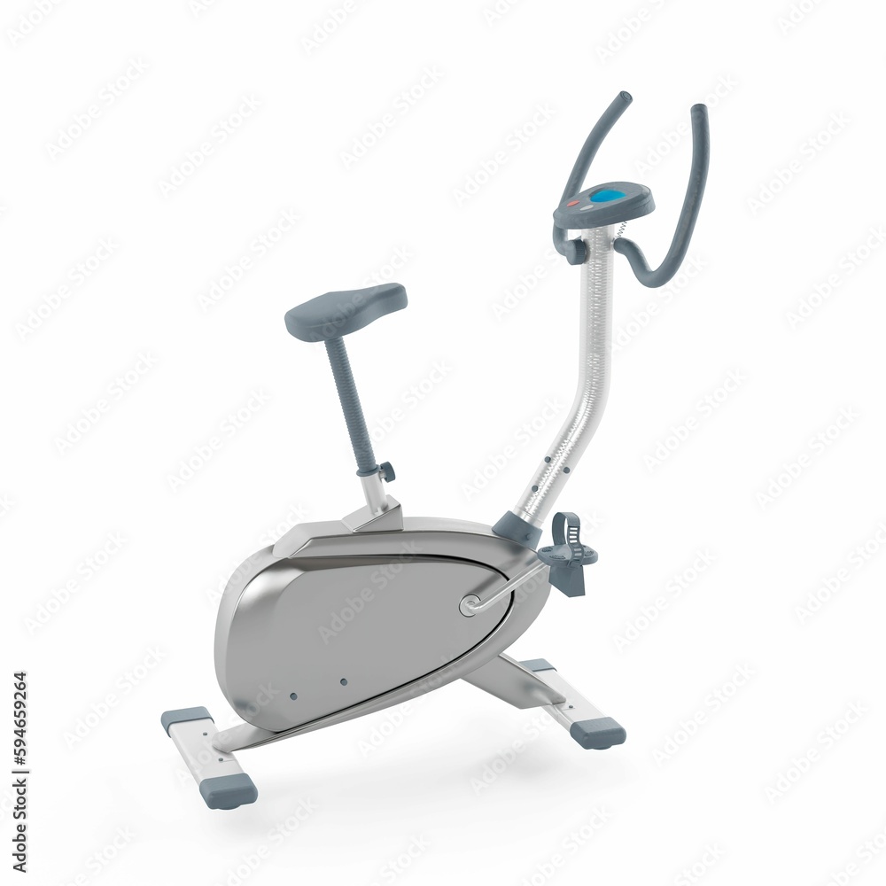 the upright exercise bike, 3d rendering the upright exercise bike, 3d rendering