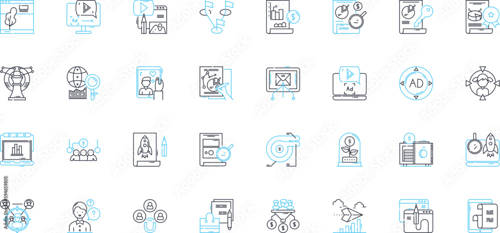 SEO optimization linear icons set. Keywords, Analytics, Content, Backlinks, Ranking, Meta-tags, Algorithm line vector and concept signs. URL,Traffic,Optimization outline illustrations SEO optimization linear icons set. Keywords, Analytics, Content, Backlinks, Ranking, Meta-tags, Algorithm line vector and concept signs. URL,Traffic,Optimization outline illustrations