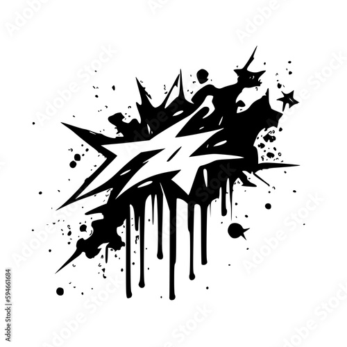 Graffiti | Minimalist and Simple Silhouette - Vector illustration