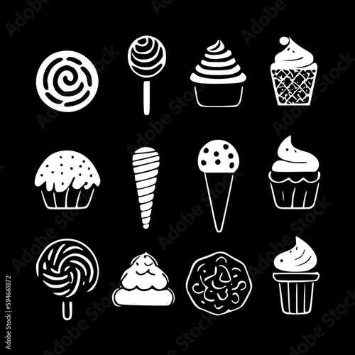 Sweets - Minimalist and Flat Logo - Vector illustration