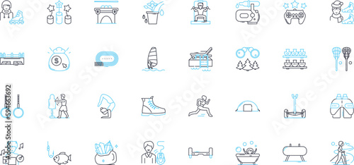 Relaxation methods linear icons set. editation, Yoga, Breathing, Massage, Mindfulness, Acupuncture, Aromatherapy line vector and concept signs. Reflexology, Reiki, Tai Chi outline illustrations
