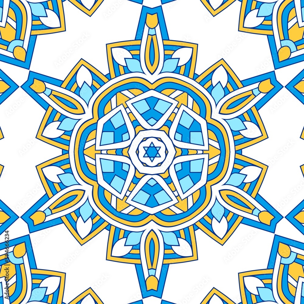 Geometric Hexagonal Abstract Pattern Mandala Islamic Ramadhan Ied Blue Yellow Gold 14 Geometric Hexagonal Abstract Pattern Mandala Islamic Ramadhan Ied Blue Yellow Gold 14