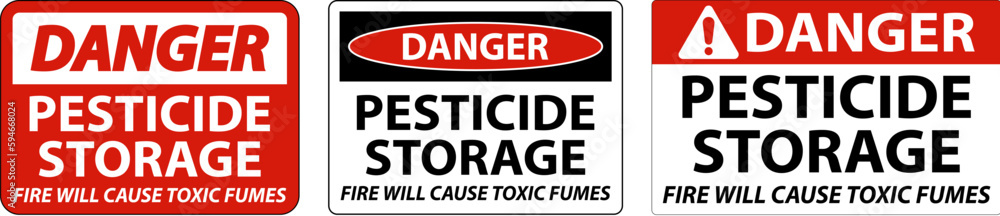 Danger Fire Will Cause Toxic Fumes Sign On White Background Danger Fire Will Cause Toxic Fumes Sign On White Background