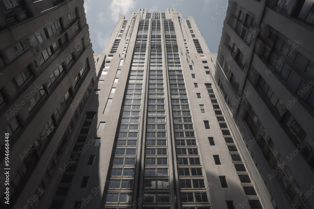 Fototapeta premium Skyscraper shot from below