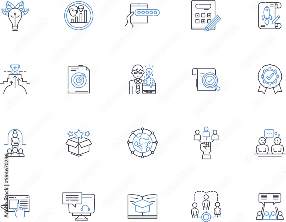Academic center line icons collection. Learning, Tutoring, Research, Writing, Scholarship, Resources, Support vector and linear illustration. Education,Guidance,Collaboration outline signs set Academic center line icons collection. Learning, Tutoring, Research, Writing, Scholarship, Resources, Support vector and linear illustration. Education,Guidance,Collaboration outline signs set