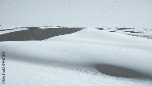 Fototapeta Naklejka Na Ścianę i Meble -  Tranquil landscape featuring the dunes in White Sands National Park