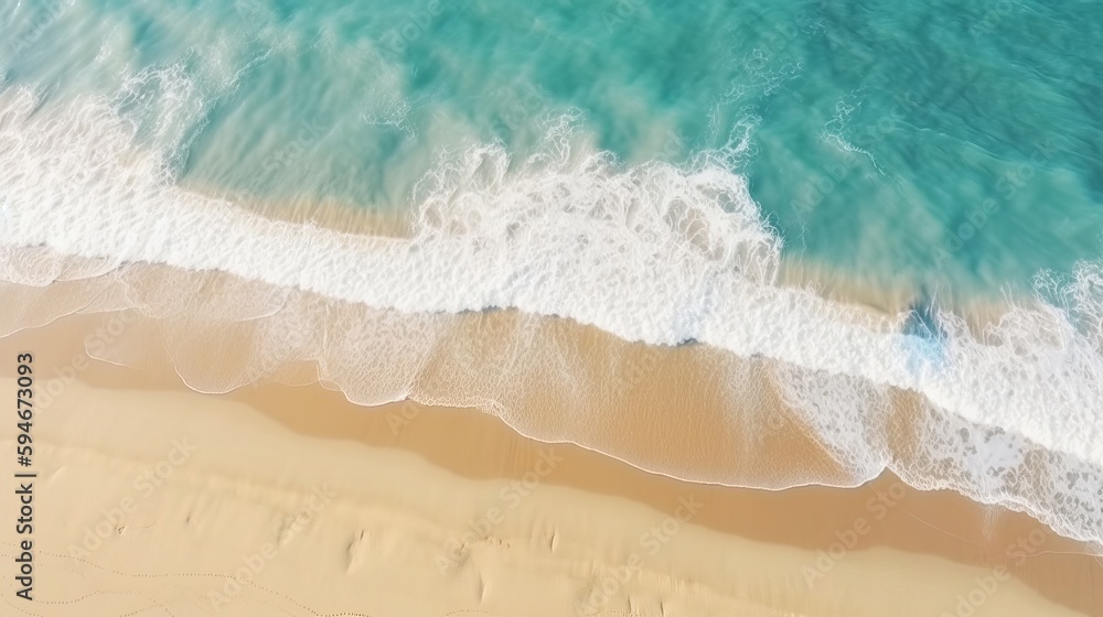 Summer Escape: Beach Aerial View - Natural Textured Background for Vacation