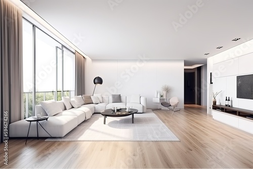 modern living room. ai generative