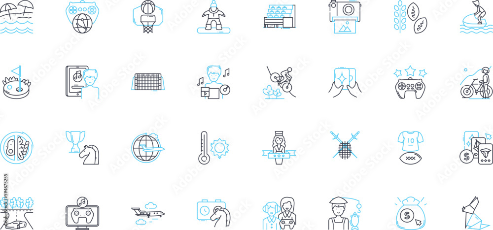 Winter sports linear icons set. skiing, snowboarding, sledding, ice-skating, hockey, figure-skating, snowshoeing line vector and concept signs. tobogganing,bobsledding,curling outline illustrations Winter sports linear icons set. skiing, snowboarding, sledding, ice-skating, hockey, figure-skating, snowshoeing line vector and concept signs. tobogganing,bobsledding,curling outline illustrations