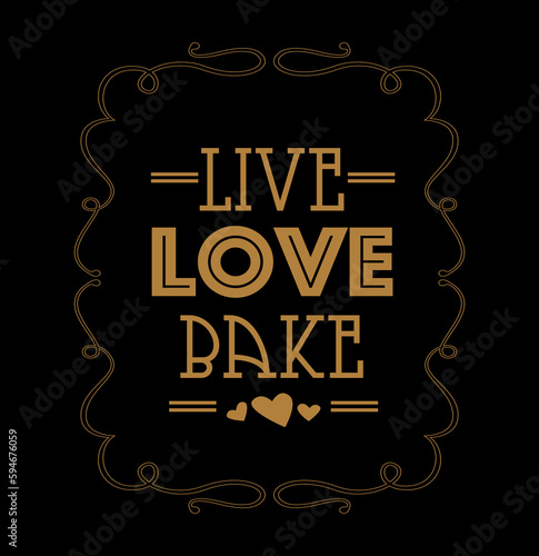 the live love bike logo is shown in gold with hearts