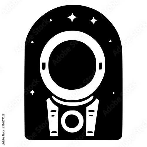 black spaceman icon