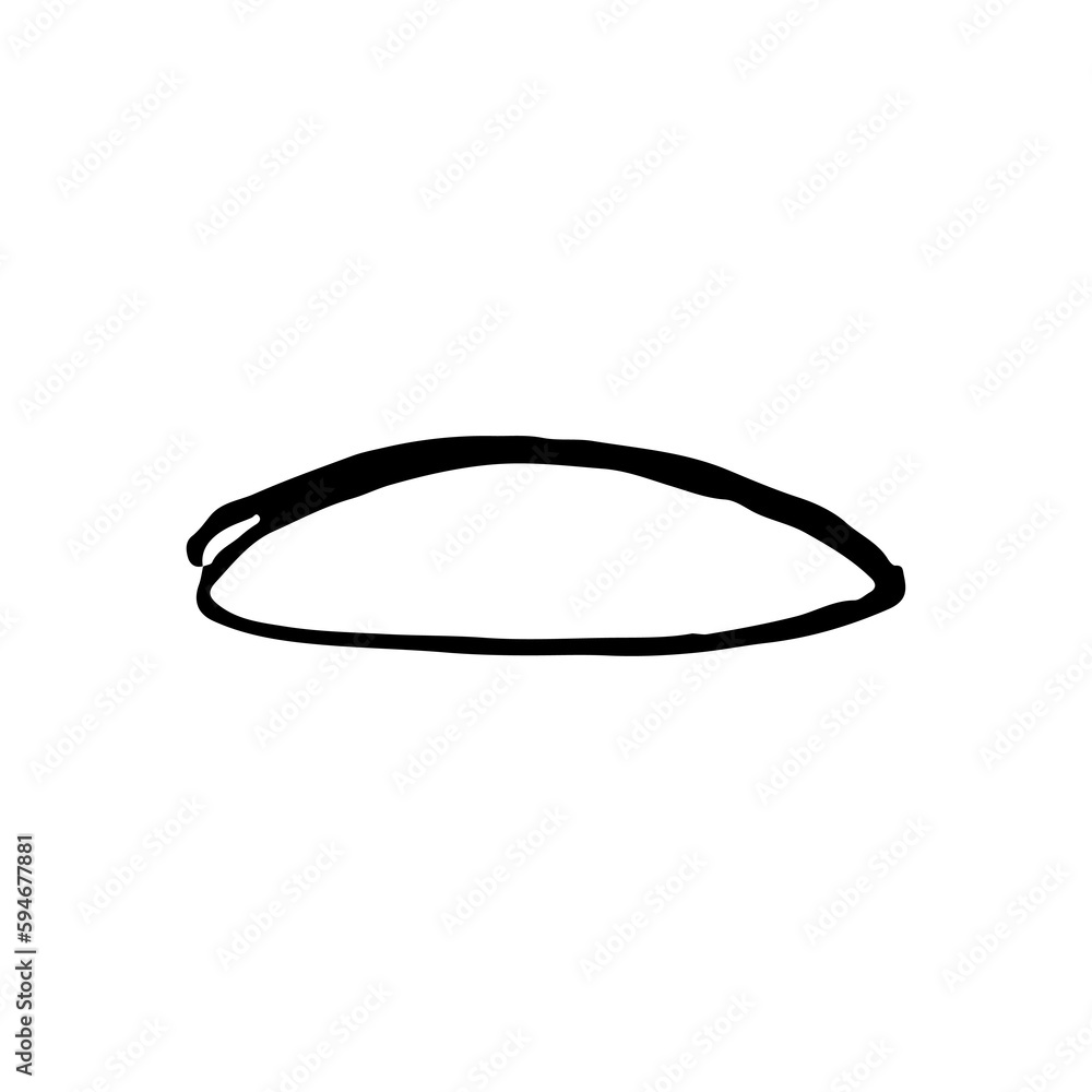 hand drawn circle on transparent background. PNG hand drawn circle on transparent background. PNG