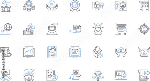 Transformation and Change line icons collection. Metamorphosis, Evolution, Growth, Adaptation, Progress, Revolution, Improvement vector and linear illustration. Revolutionize,Innovation,Alteration