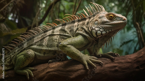 Majestic Iguana: A Close-Up Look at this Fascinating Reptile