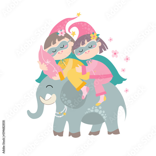 Zodiac signs cute illustration flat.
little princesses on an elephant like Gemini astrological sign. Vector baby illustration isolated on white background.
Astrological symbol as a cartoon character.
