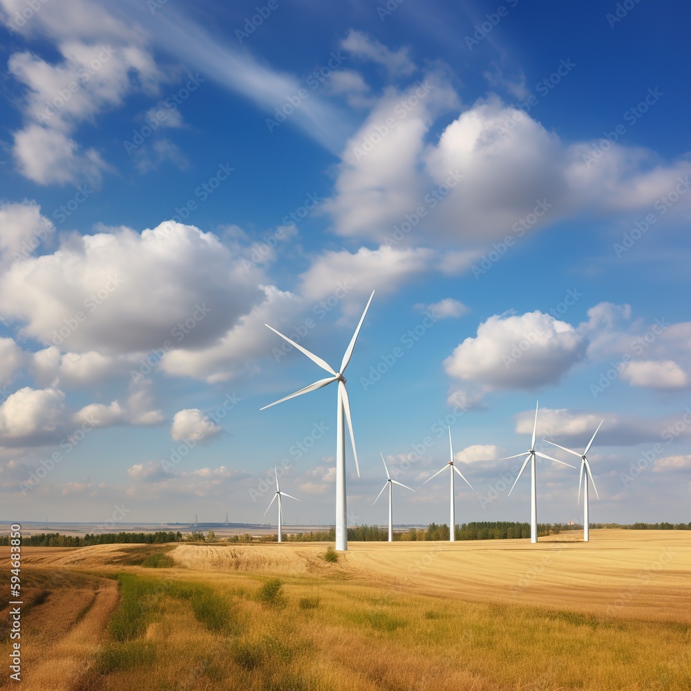 Wind turbine generators for renewable energy generation. generative ai Wind turbine generators for renewable energy generation. generative ai