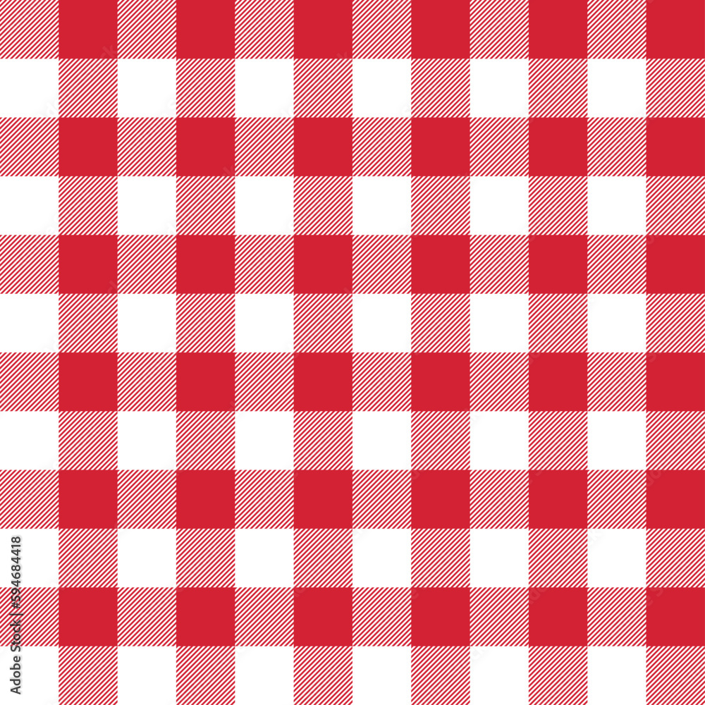 Red geometric checkered seamless patterns. Vector tartan plaid background. Red geometric checkered seamless patterns. Vector tartan plaid background.