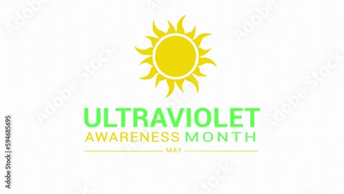 Ultraviolet Awareness Month in May Protecting Your Eyes from UV Rays to Prevent Eye Tissue Damage, Cataracts, and Eye Cancers. 4K Animation Video