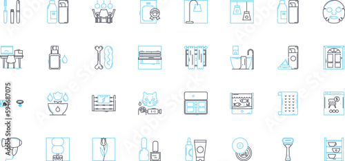 Jewelry Emporium linear icons set. Diamonds, Earrings, Bracelets, Necklaces, Rings, Gems, Sterling line vector and concept signs. Fashion,Accessories,Vintage outline illustrations