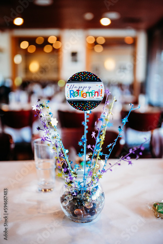 retirement party decoration at a happy retirement celebration.