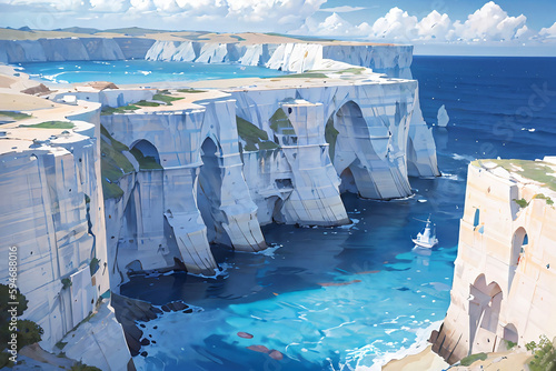 Malta concept illustration  AI ART 