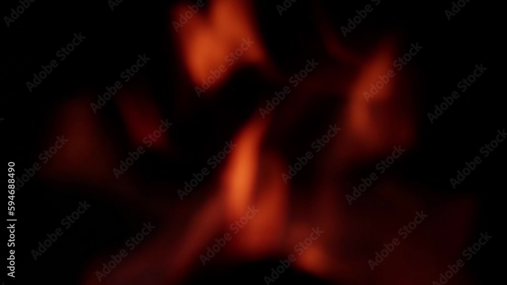Video of fire in out of focus (bokeh) detail. Video of fire in out of focus (bokeh) detail.