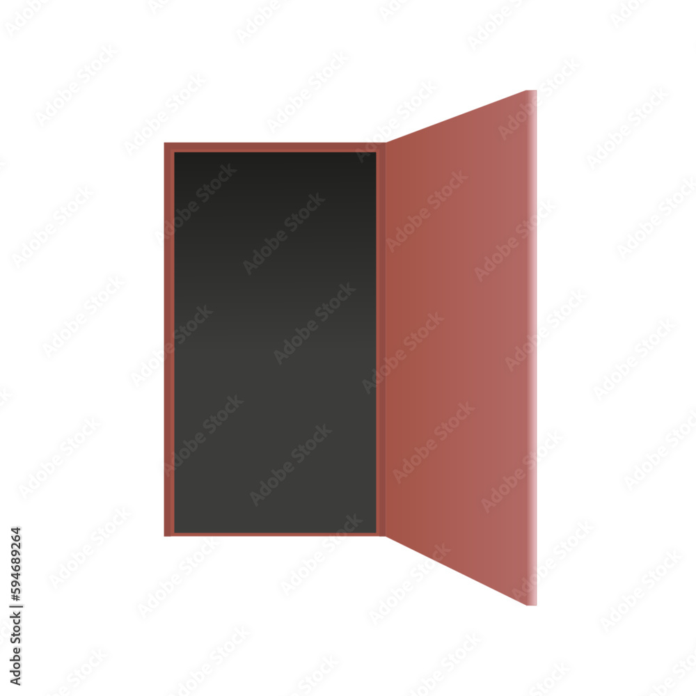 cute and lovely red door illustration cute and lovely red door illustration