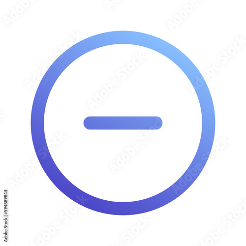 minus gradient icon