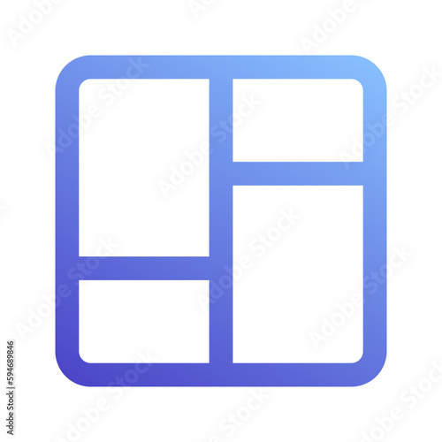 masonry gradient icon