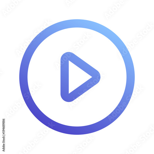 Free Download play gradient icon - GFXLoad