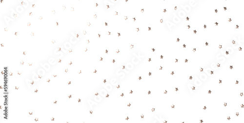 stars. Confetti celebration, Falling golden abstract decoration for party, birthday celebrate, PNG