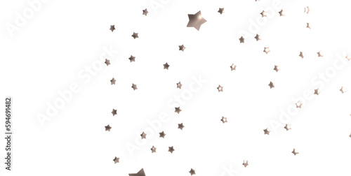 Fototapeta Naklejka Na Ścianę i Meble -  XMAS Stars - stars. Confetti celebration, Falling golden abstract decoration for party, birthday celebrate,