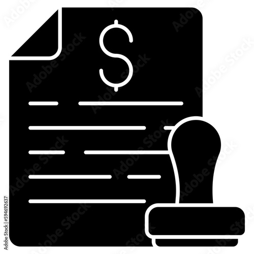 Trendy design icon of verified document 