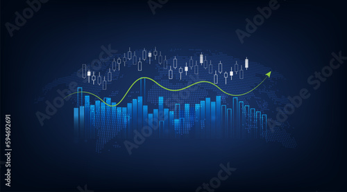 stock illustration background image with business plan and strategy concept finance and investment