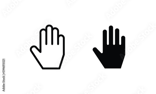 hand up line, gloves icon design, Medical health care emergency aid clinic and medication, hand finger thumb pointing direction