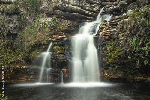 waterfall in the city of Santo Antonio do Itamb    State of Minas Gerais  Brazil