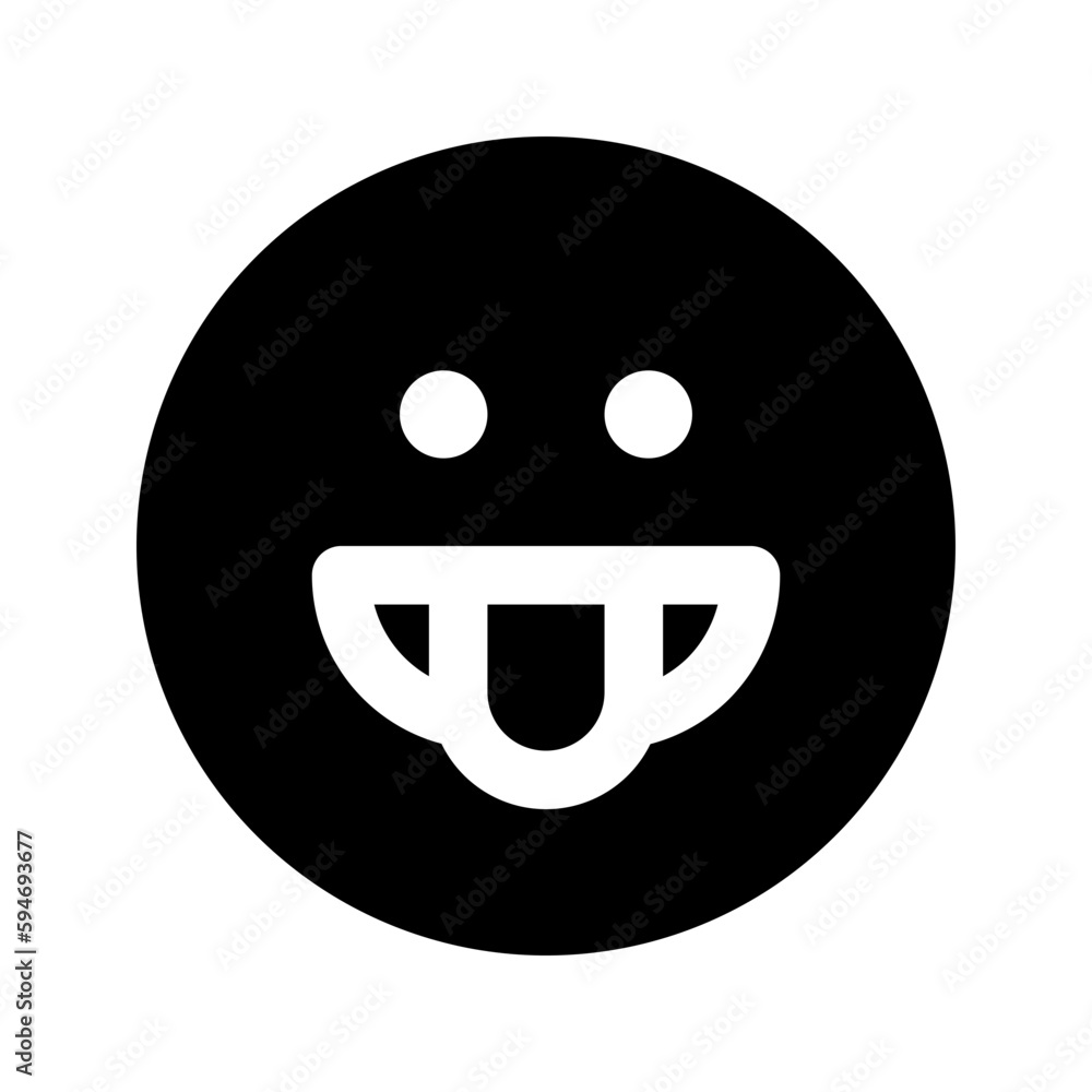 tongue out glyph icon tongue out glyph icon