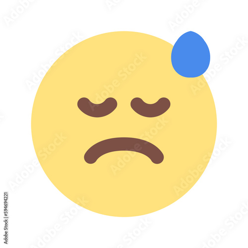 disappointment flat icon