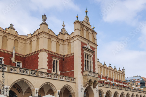 Sukiennice - Cloth Hall building in Old Town, historic part of Krakow city, Poland