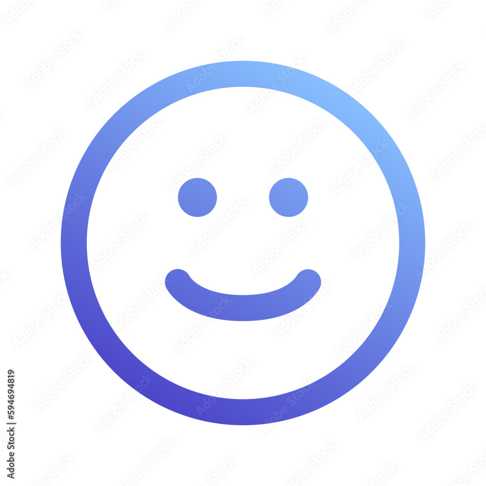 smile gradient icon smile gradient icon