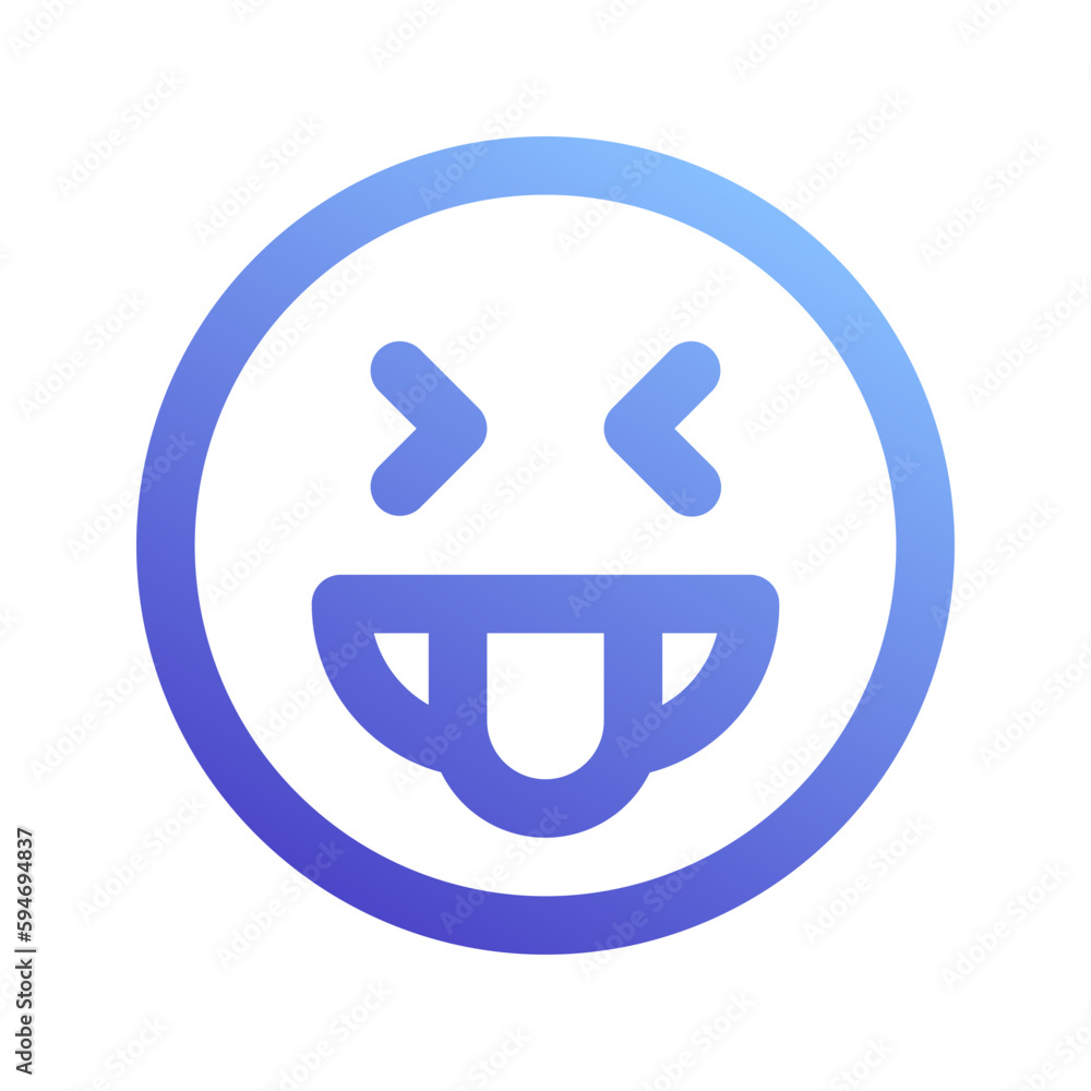 tongue out gradient icon tongue out gradient icon