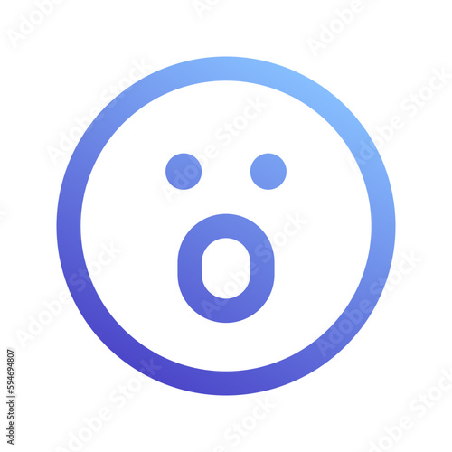 shocked gradient icon