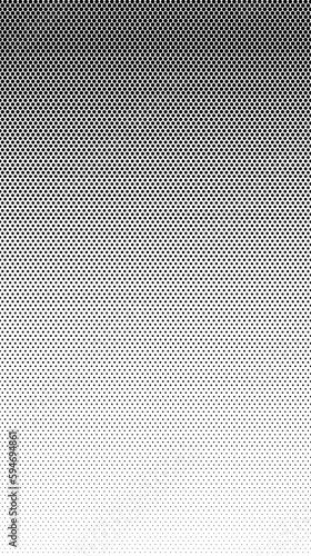 The halftone texture is black and white. Monochrome abstract, chaotic texture. Waves of dots on a white background, abstract halftone