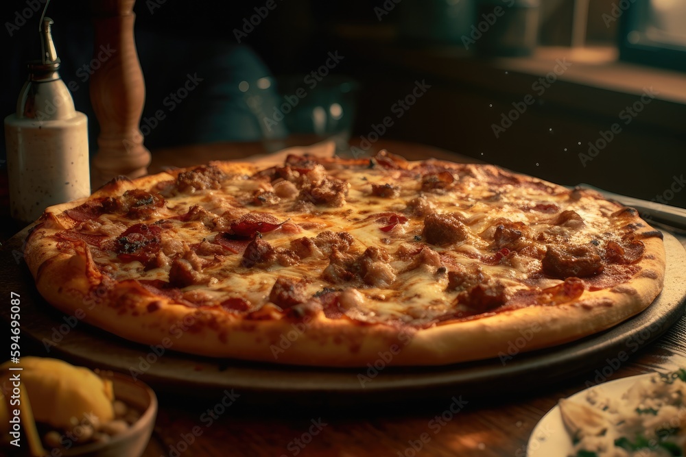 Appetizing italian pizza, ultra-realistic Appetizing italian pizza, ultra-realistic